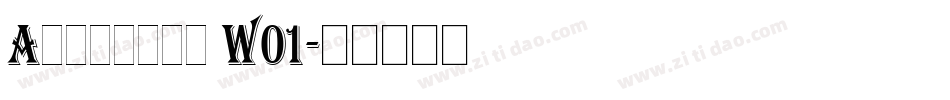 Algerian W01字体转换
